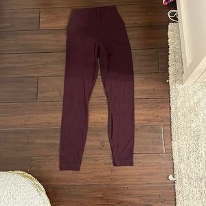90 degree maroon leggings